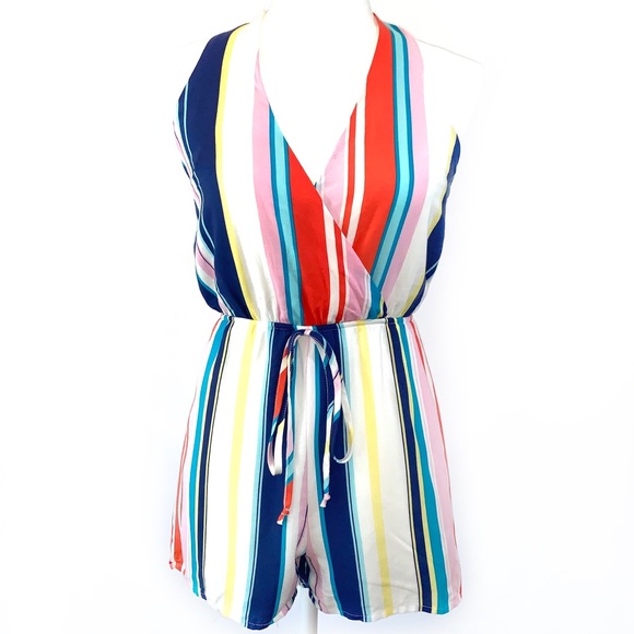 Charlotte Russe Other - NEW Charlotte Russe XS multicolored halter romper